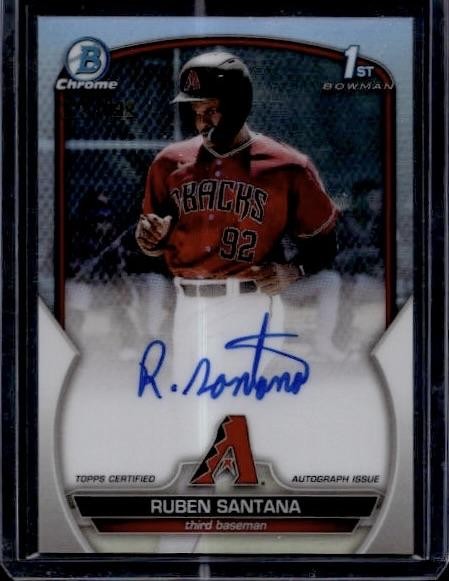 2023 Bowman Chrome #CPA-RSA Ruben Santana Prospect Autographs Refractor #/499