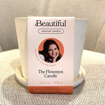 Beautiful by Drew Barrymore 15.3oz 2-Wick SALTED CARAMEL CREAM Scented Candle