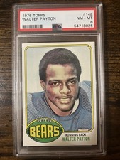1976 TOPPS #148 WALTER PAYTON ROOKIE RC PSA 8 Centered