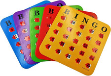 Yuanhe Deluxe Bingo Game Set with 6" Metal Cage, Calling Board 5 Shutter Cards