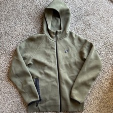 Nike Sportswear Tech Fleece Full-Zip Hoodie Olive FB7921-222 Men's Size Large