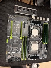 Angxun Dual X99 LGA2011-3 Motherboard 2x Xeon E5-2696 v3 32GB DDR3 RAM Combo