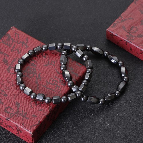 Magnetic Hematite BraceletLymph Drainage Pain Relief Lymph Detox Drainage Slim - Picture 8 of 26
