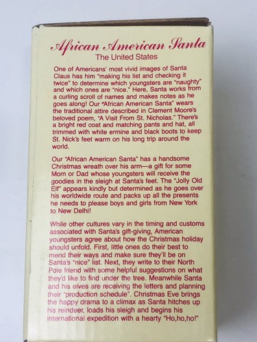 International Santa Claus Collection African American Santa Figurine in Box - Picture 4 of 11