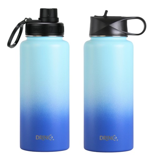 Botella de agua de acero inoxidable con aislamiento de doble pared frasco deportivo 32 oz 22 oz - Imagen 91 de 97