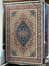 Mastercraft Imports Severn Manor Crown Red/Navy - 6'0" X 9'0" Wool Area Rug