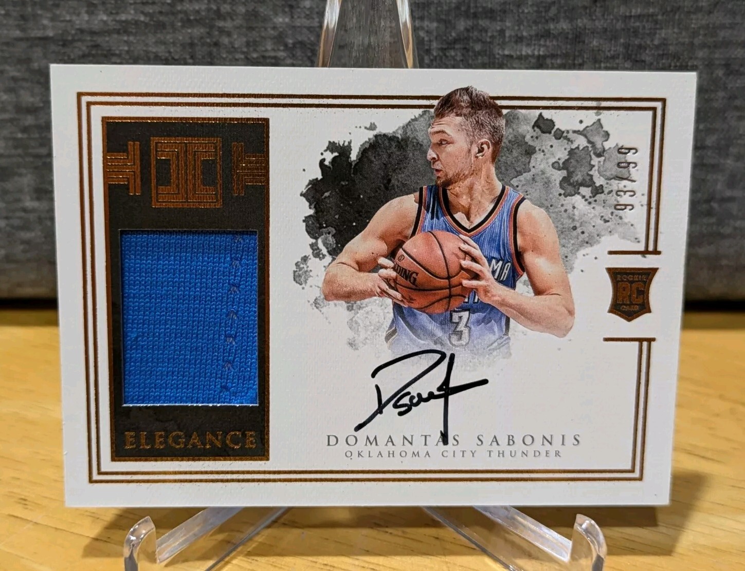 2016-17 Impeccable Elegance Domantas Sabonis Rookie Patch Auto/99