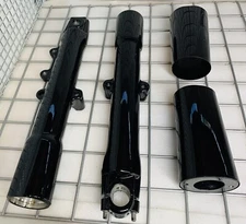 HARLEY FORK LEGS FAT BOY SOFTAIL HERITAGE 2000 06 Gloss Black  & COVERS EXCHANGE