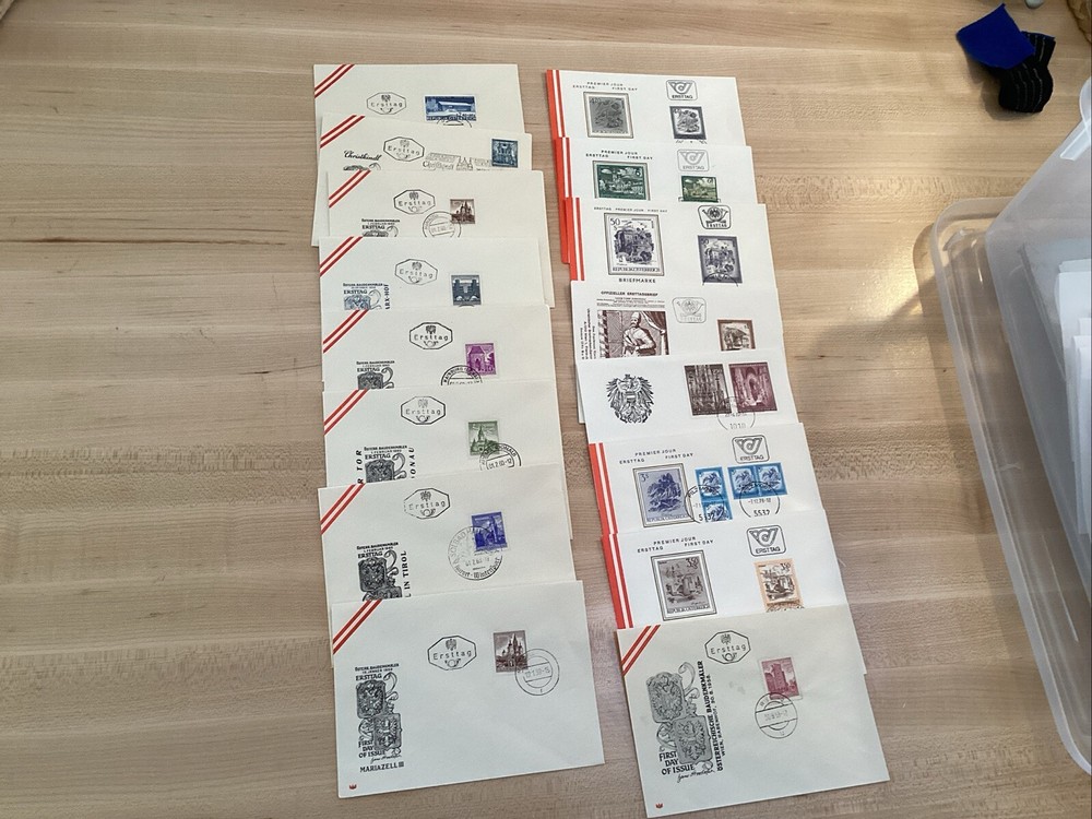 Stamps AUSTRIA  🇦🇹 1953-1978 LOT Of 16 FDCs, Excellent Condition (1)