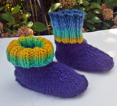 Hüttenschuhe für Kinder***30/31***reine Wolle**Unikat**Handmade