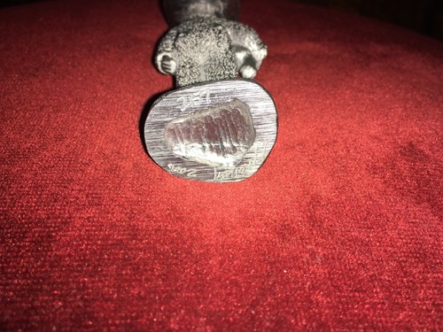 Michael Ricker Pewter Collectors Boy & Teddy Bear 2006 Figurine #2157 - Picture 8 of 10