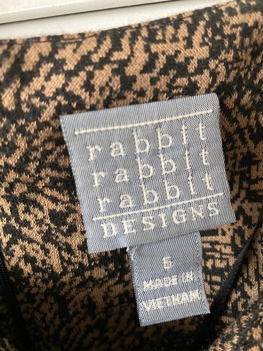 RABBiT RABBIT RABBIT DESIGNS Brown & Black, Print Dress, Size 6 - Picture 2 of 3