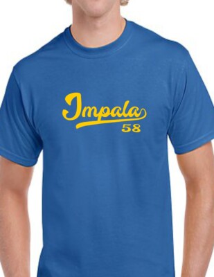 Impala 58 Script Tail T-Shirt - 1958 Lowrider Classic Tee - All Sizes & Colors