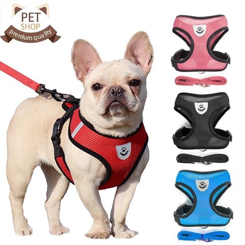 Cat Dog Pet Harness Adjustable Control Vest Dogs Reflective S M L XL Leash