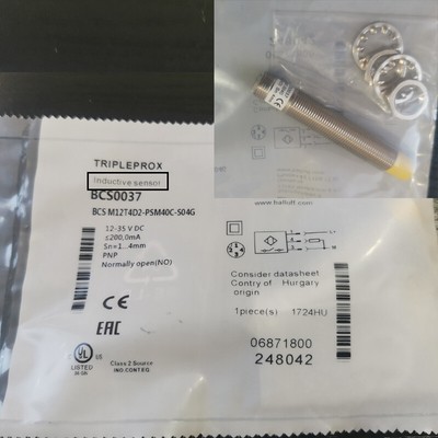 Inductive Proximity Sensor Switch For Balluff BCS0037 BCS M12T4D2-PSM40C-S04G