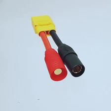 Amass AS150 7mm Male (Red) +Female(Black) to Amass XT90 Male 10AWG 5CM Cable