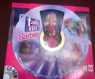 Vintage Doll Talk with Me Barbie CD ROM 1997 Desk Computer #17350 NEW NRFB 