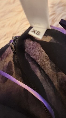RAT & BOA Vale Ruffle Min iDress in Purple Print XS - Picture 11 of 17