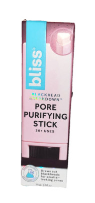 Bliss Blackhead Breakdown Pore Purifying Stick .53 oz NIB Smaller Looking Pores*