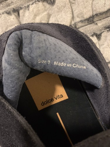 DV Dolce Vita Blue Suede Ankle Casual Shoes Womens Size 9 M - Picture 3 of 3