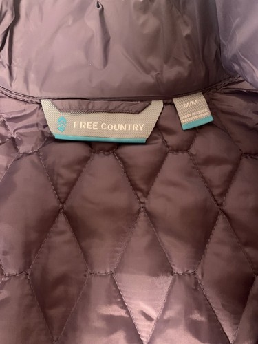 Free Country Womens Free Cycle Quilted Vest Purple Dew New Tags Zip M MEDIUM - Picture 3 of 5