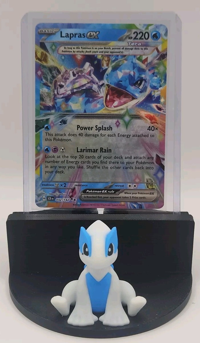 オカッパラバーとエトワールのマステ6個セット 2024 Pokémon TCG SCR Stellar Crown Lapras EX Double Rare 032/142
