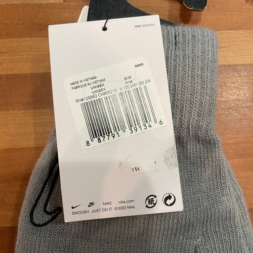 Nike Men’s Tech & Grip 2.0 Knit Gloves Gray/Black Small/Medium - Picture 3 of 5