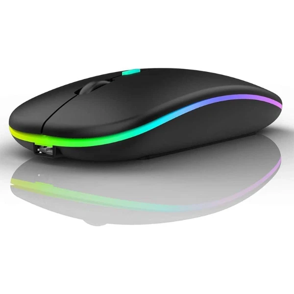 NEW WIRED USB OPTICAL MOUSE FOR PC LAPTOP COMPUTER ANDROID BOX SCROLL RGB LED UK - Image 3 of 4