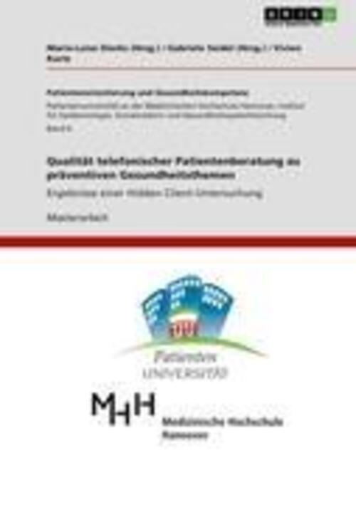 Thumbnail - Qualität Telefonischer Patientenberatung Zu Präventiven