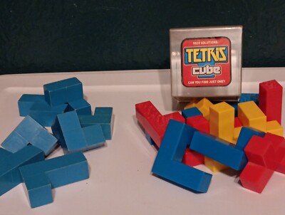  Tetris Cube  Solution Puzzle By Imagination With Blue Tetris Pieces READ DIS