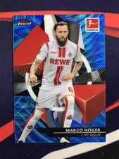 2021 Topps Finest Bundesliga Blue Wave Refractor #54 Marco Hoger /150 