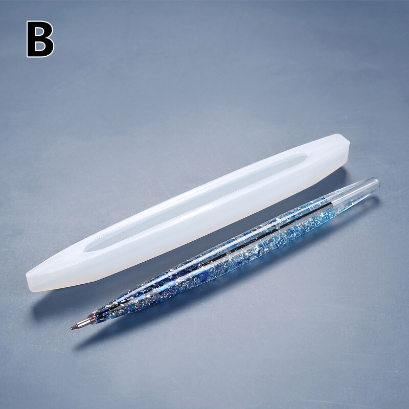 UV Epoxy Resin Silicone Ballpoint Pen Casting Mold Penholder Molds
