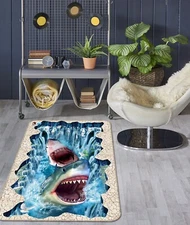 3D Creative Shark Mouth O712 Game Rug Mat Elegant Photo Carpet Mat Eve 2023