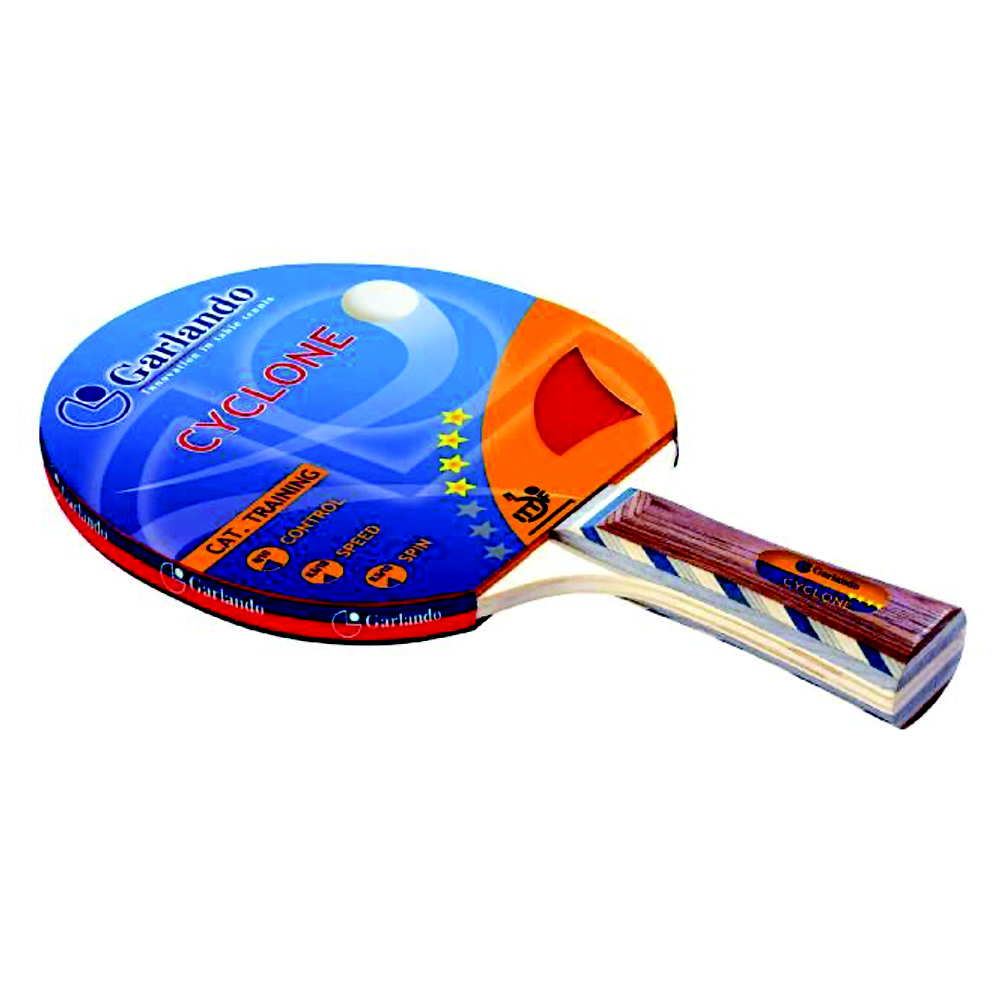 Racchetta Tennis Da Ping Pong Cyclone 4 stelle approvata ITTF Rosso Garlando