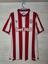 STOKE CITY FC 2019-20 HOME SHIRT MACRON #15 GREGG SOCCER SIZE XL