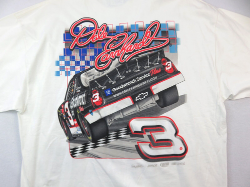 Vintage Chase Dale Earnhardt #3 The Intimidator doppelseitiges T-Shirt weiß Gr. XL - Bild 3 von 10