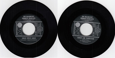 Vinyl Single:  Siw Malmkvist & Umberto Marcato- Sole Sole Sole / Aber am Samstag