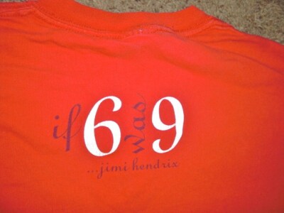 Vintage JIMI HENDRIX 2004 red Zion Rootswear shirt t-shirt Medium