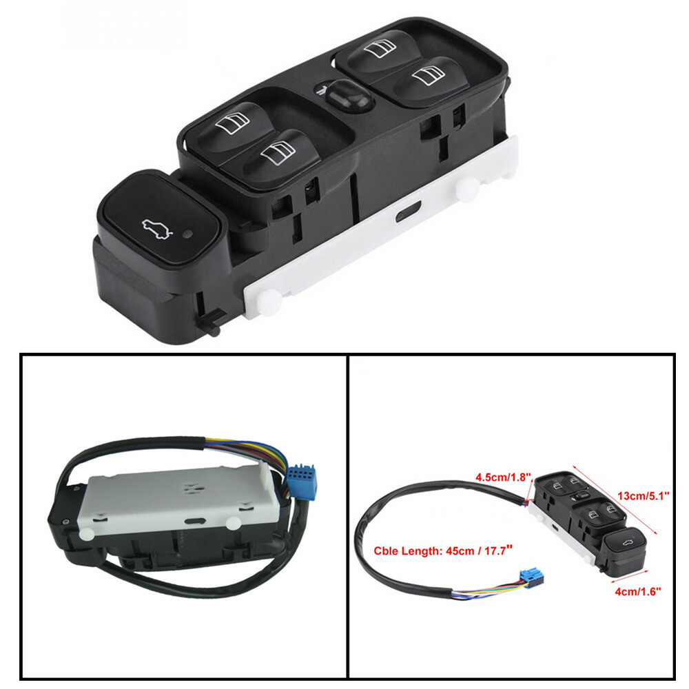Driver Side Power Window Switch For Mercedes C-Class (C230, C240, C280, C320, C350, C55 AMG)