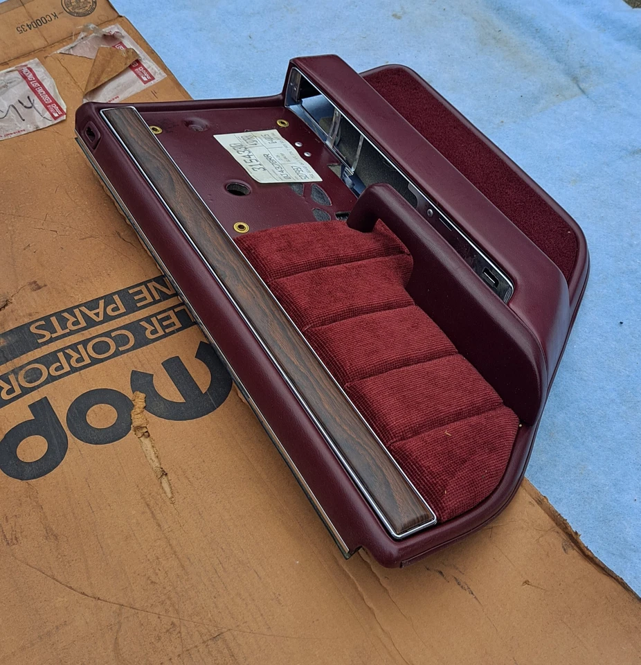 1988 1989 Chrysler New Yorker Dodge Dynasty NOS MoPar Left Rear DOOR TRIM PANEL - Image 2 of 4