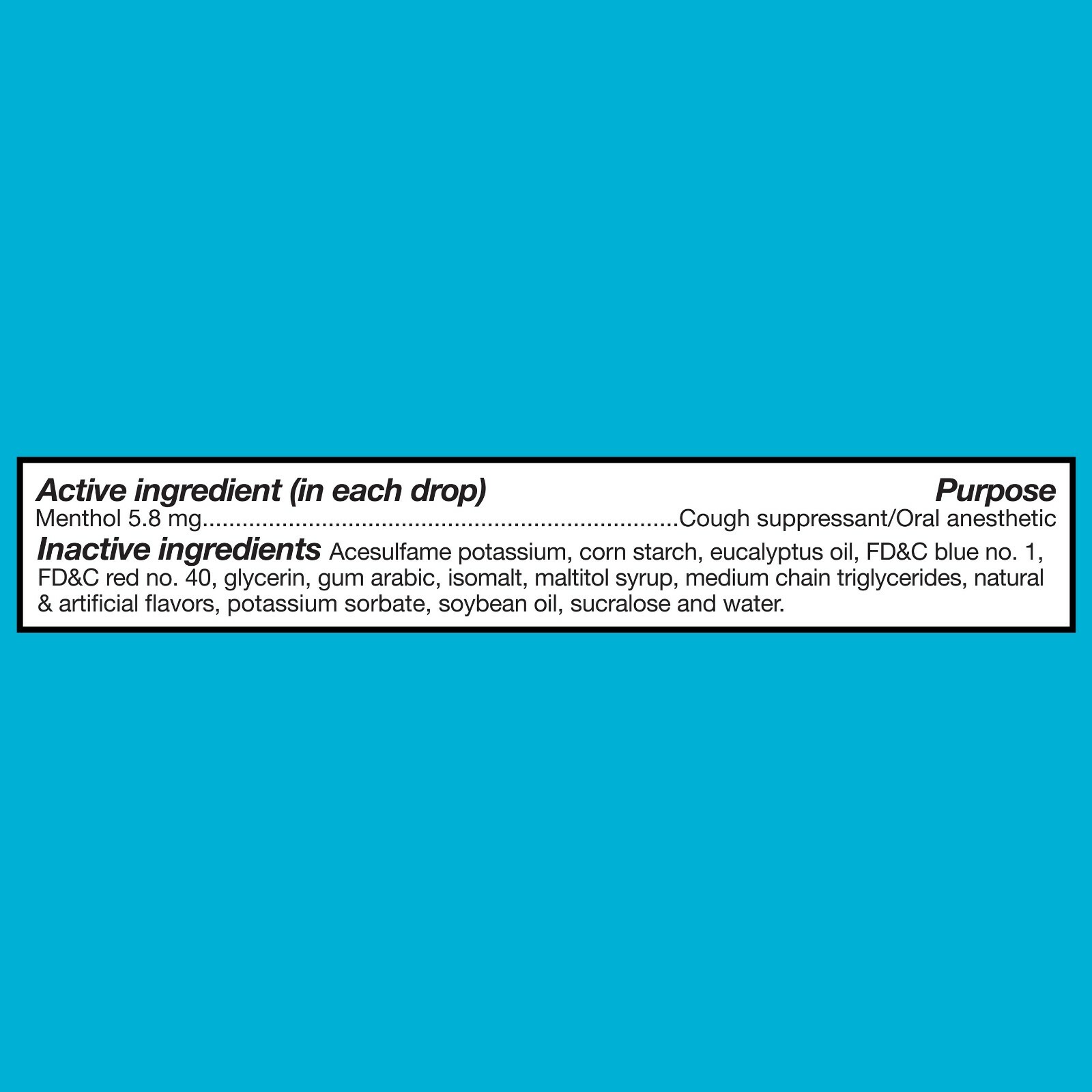 Equate Sugar Free Menthol Cough Drops, Original Menthol Flavor, 70