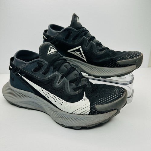 Nike Pegasus Trail 2 Running Shoes Womens Size 7.5 Black Gray Sneaker CK4309-002 - Picture 2 of 9