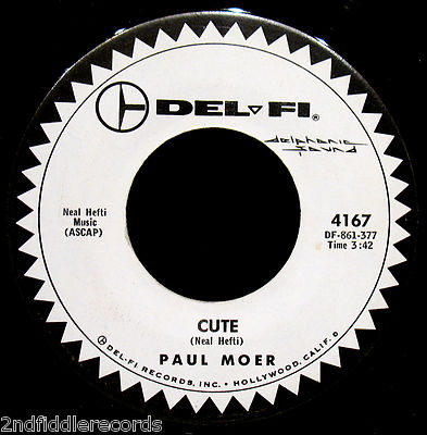 PAUL MOER-Cute & Yazz Per Favore-Funk Jazz Instrumental Promo 45