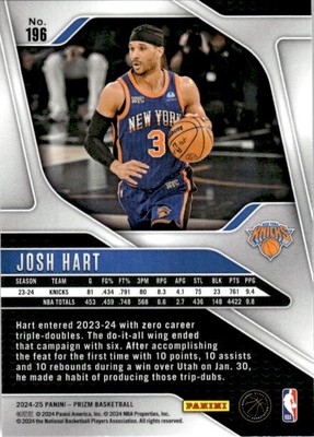 2024-25 Panini Prizm #196 Josh Hart | eBay