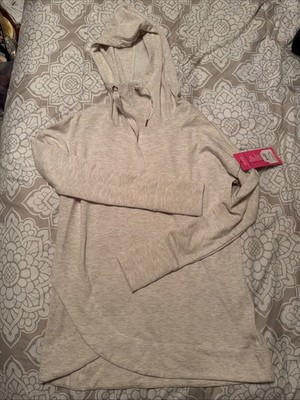 Yogalicious Funnel/Cowl Neck Hoodie Women s Size XS Pullover Sweatshirt