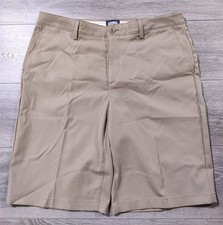 Lands End Shorts Adult Size 14 Active Chino Uniform Bottoms Beige Womens