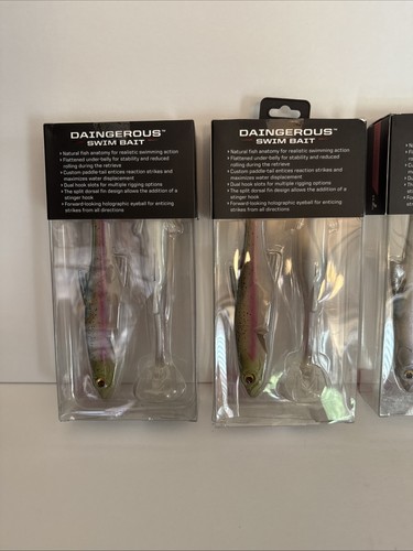 Bass Mafia Daingerous 7” Swim Bait / 4 Pack - One Price - 2 Colors - Picture 4 of 5