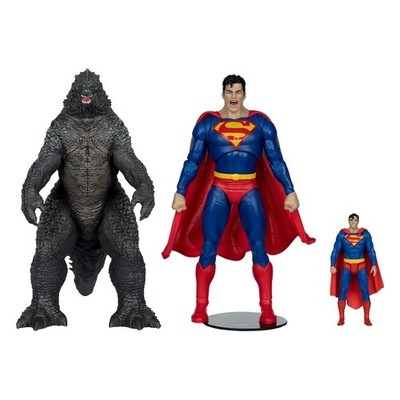 DC Justice League Monsterverse 2er-Pack Superman Vs. Godzilla 30 cm