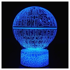 3D Optical Illusion Night Light, Visual Creative Desk Lamp Touch Control and ...