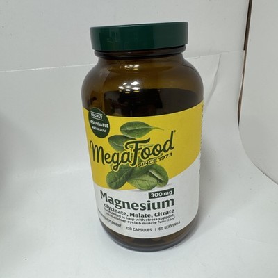 Megafood Magnesium Glycinate, Citrate & Malate 300Mg Supplement - Highly